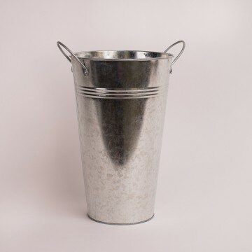 Кашпо оцинкованное ВЕДРО среднее 30,5см