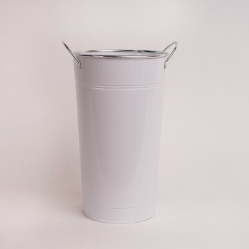 Кашпо белое ВЕДРО большое 31см