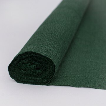 Креп №561 глубокий зеленый