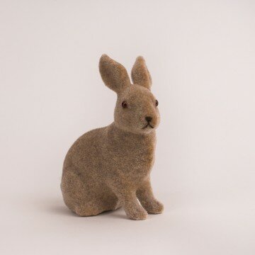 Кролик пасхальный 11х13см коричневый
