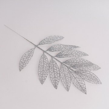 ветка декоративная серебрянная 012