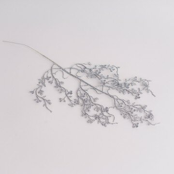 ветка декоративная серебрянная 013